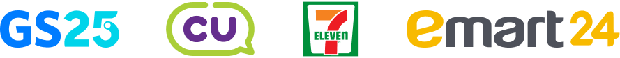 GS25, CU, 7eleven, emart24